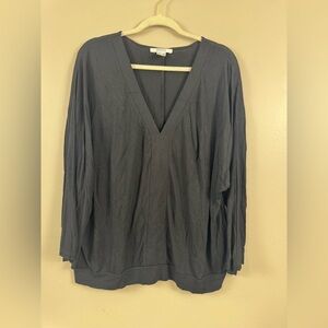 VENUS Black Oversized Relaxed Blouse